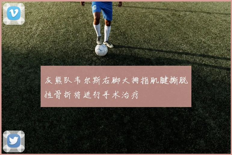 灰熊队韦尔斯右脚大拇指肌腱撕脱性骨折将进行手术治疗